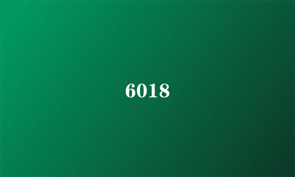 什么是6018