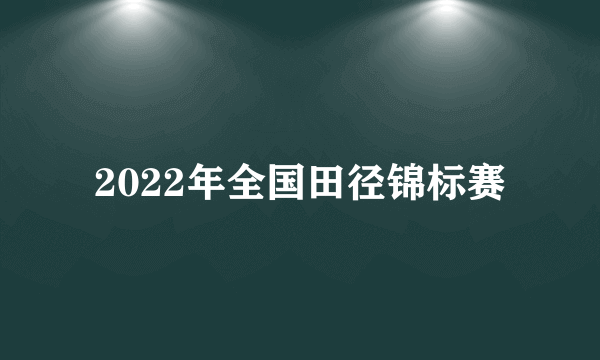 2022年全国田径锦标赛