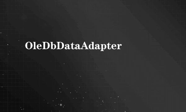 OleDbDataAdapter