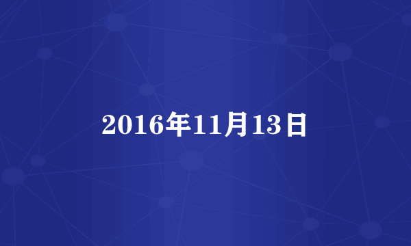 2016年11月13日