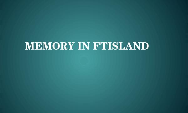 什么是MEMORY IN FTISLAND