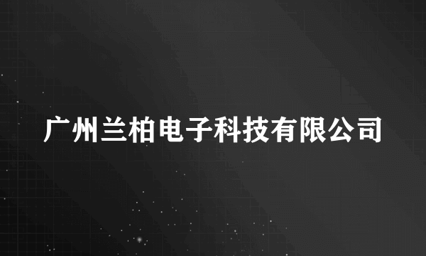 广州兰柏电子科技有限公司