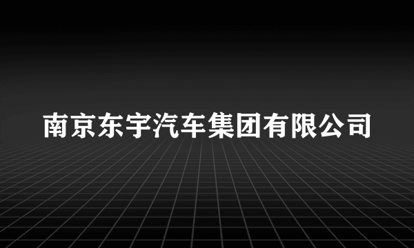 南京东宇汽车集团有限公司