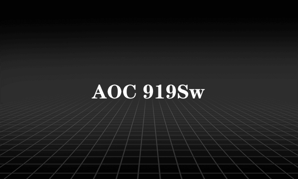 AOC 919Sw