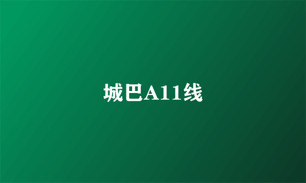 城巴A11线