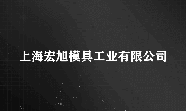 上海宏旭模具工业有限公司