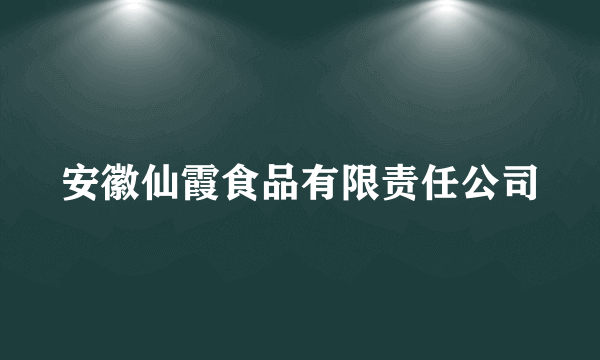 安徽仙霞食品有限责任公司