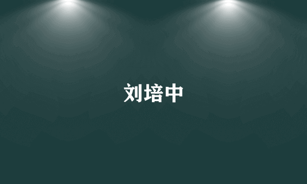 刘培中