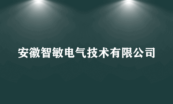 什么是安徽智敏电气技术有限公司