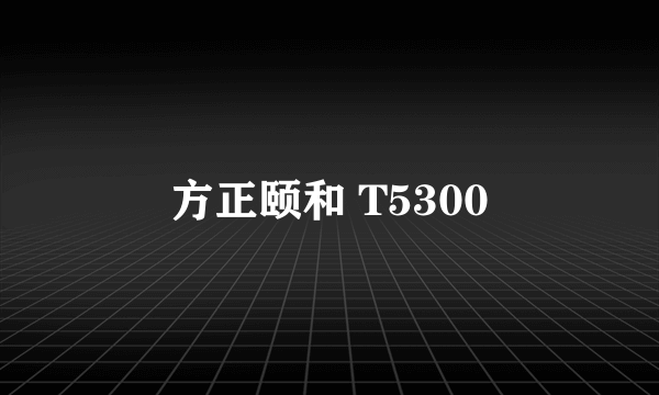 方正颐和 T5300