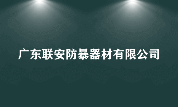 广东联安防暴器材有限公司