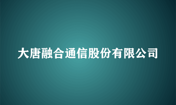 大唐融合通信股份有限公司