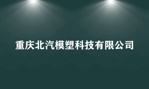 重庆北汽模塑科技有限公司