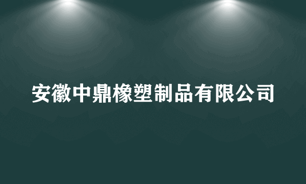 什么是安徽中鼎橡塑制品有限公司