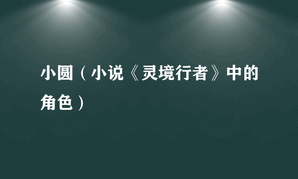 小圆（小说《灵境行者》中的角色）