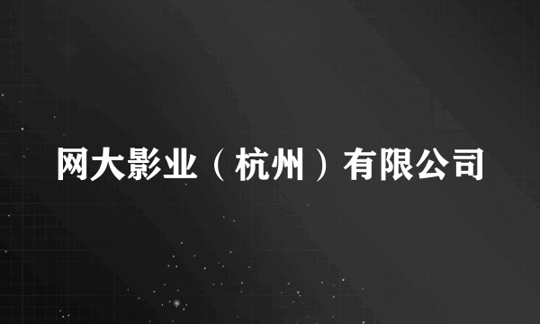 网大影业（杭州）有限公司