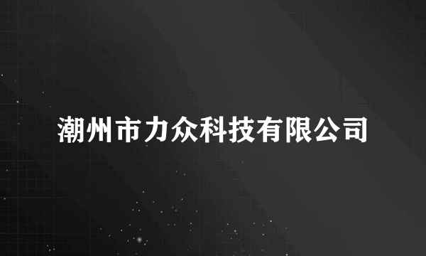 潮州市力众科技有限公司