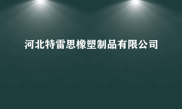 河北特雷思橡塑制品有限公司