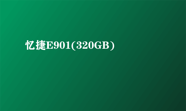 忆捷E901(320GB)