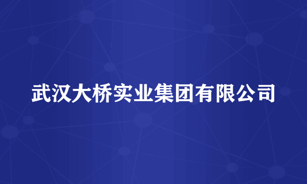 什么是武汉大桥实业集团有限公司