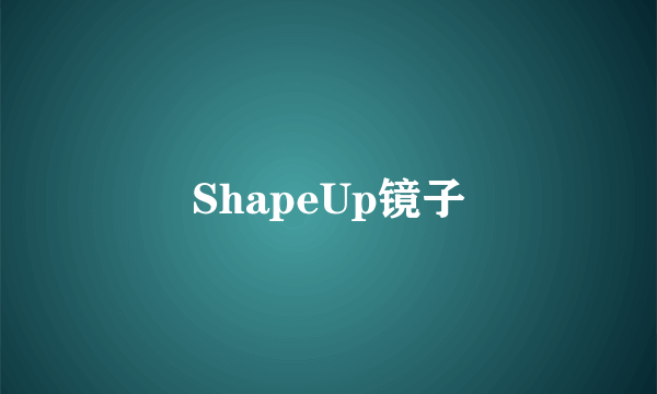 什么是ShapeUp镜子