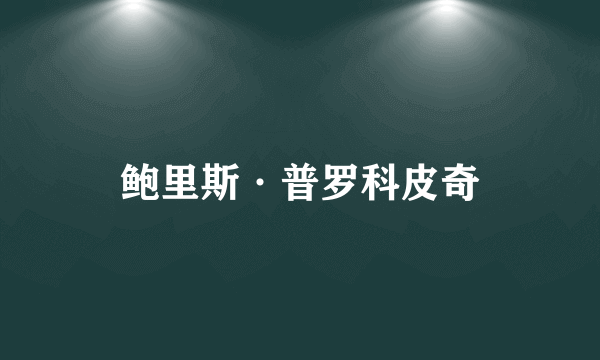 什么是鲍里斯·普罗科皮奇