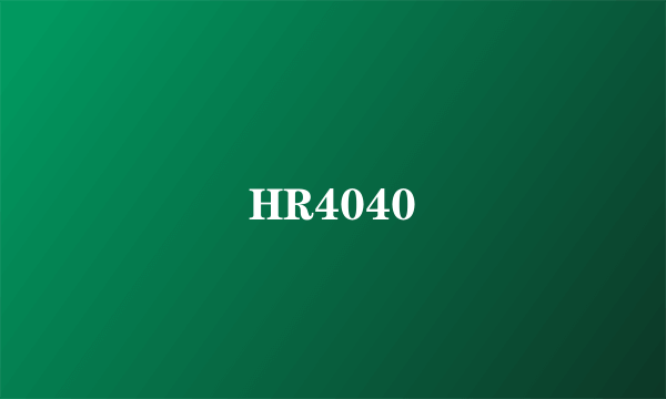 HR4040