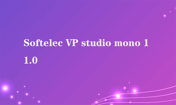 Softelec VP studio mono 11.0