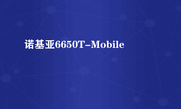 诺基亚6650T-Mobile