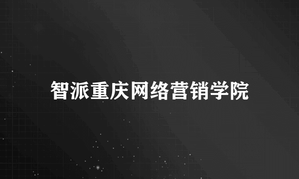 智派重庆网络营销学院