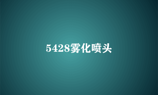 5428雾化喷头