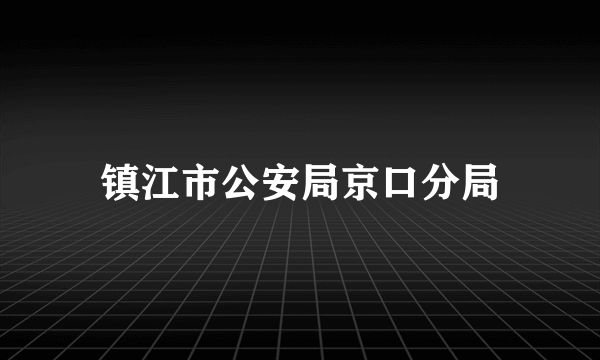 镇江市公安局京口分局