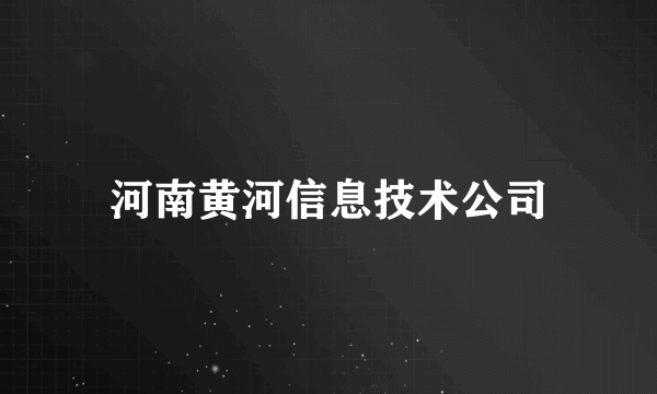 河南黄河信息技术公司