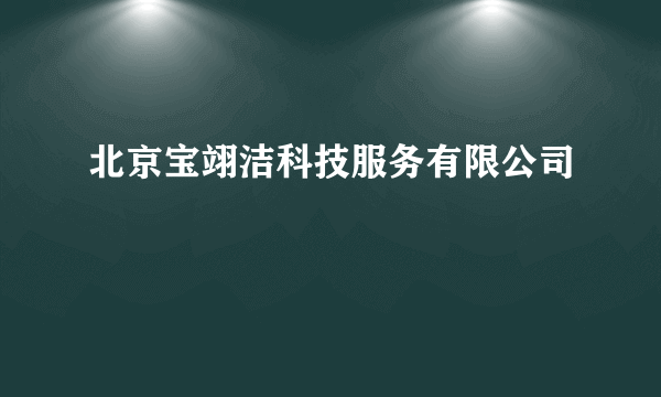 北京宝翊洁科技服务有限公司