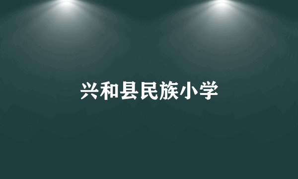 什么是兴和县民族小学