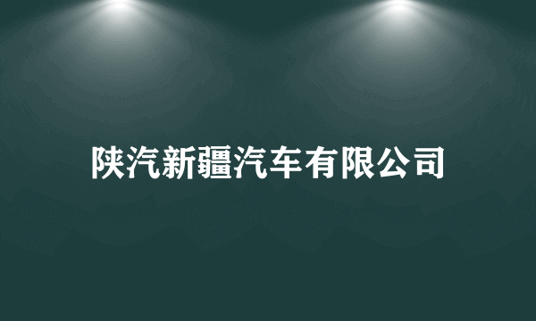 陕汽新疆汽车有限公司