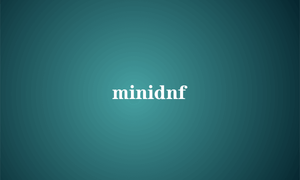 什么是minidnf