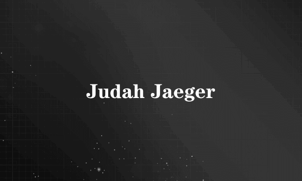 Judah Jaeger