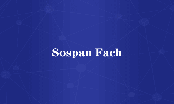 Sospan Fach