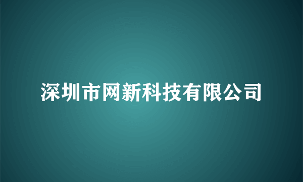 深圳市网新科技有限公司