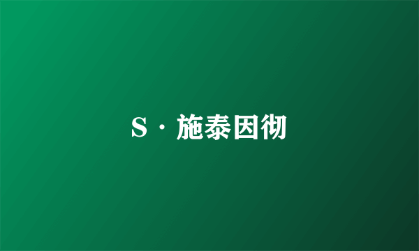 S·施泰因彻