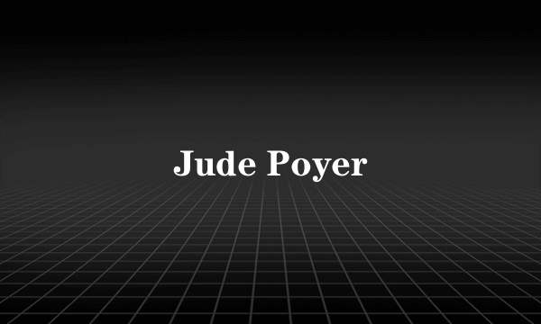 Jude Poyer