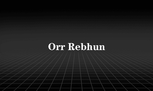 Orr Rebhun