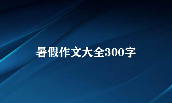 暑假作文大全300字