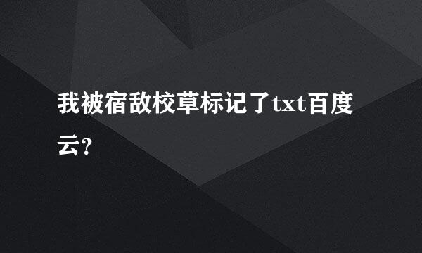 我被宿敌校草标记了txt百度云？