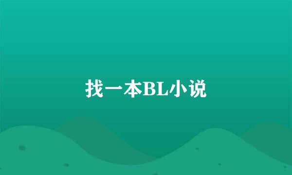 找一本BL小说