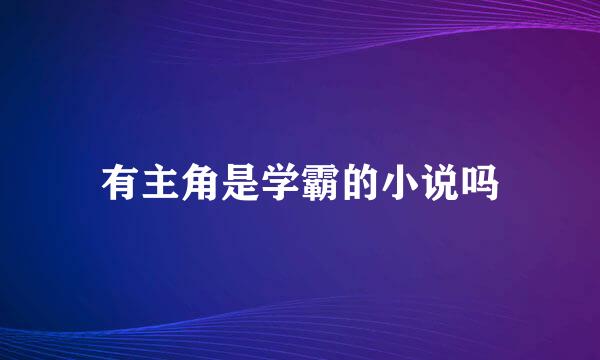 有主角是学霸的小说吗