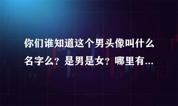 你们谁知道这个男头像叫什么名字么？是男是女？哪里有他的图片？