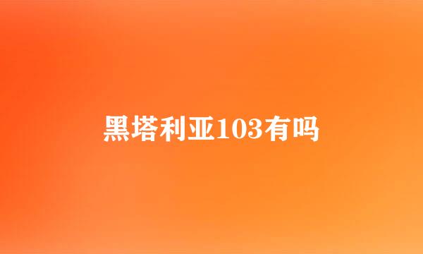 黑塔利亚103有吗