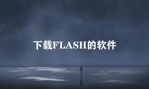 下载FLASH的软件